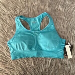 Activ8 Wireless Racerback Sports Bra Womens Size XL Blue Wirefree Stretchy